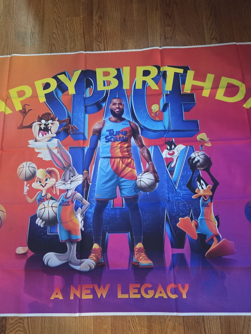 Space Jam: A New Legacy Birthday Banner - Multicolor SPACE JAM Backdrop 3'x5'